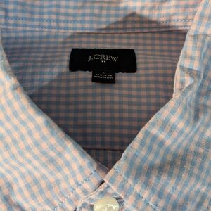J. Crew Men's Blue Checkered Shirt